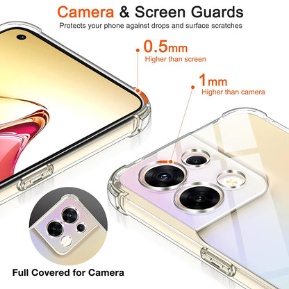 Husa pentru Oppo Reno8, Techsuit, Shockproof Clear, Transparenta