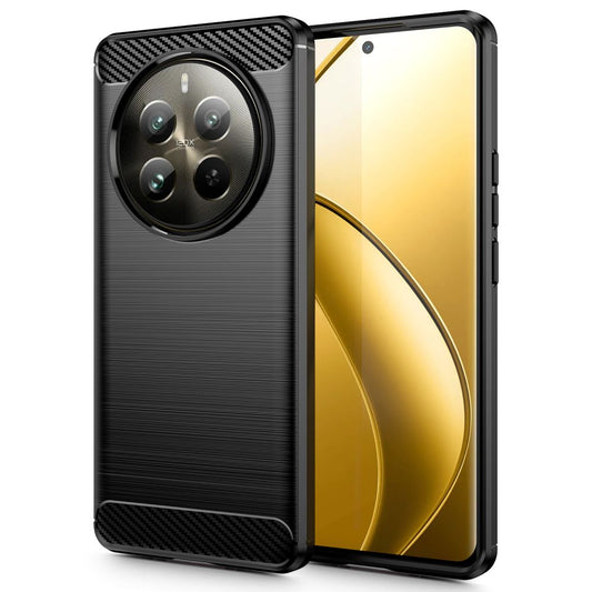 Husa pentru Realme 12 Pro / 12 Pro+, Tech-Protect, Carbon, Neagra