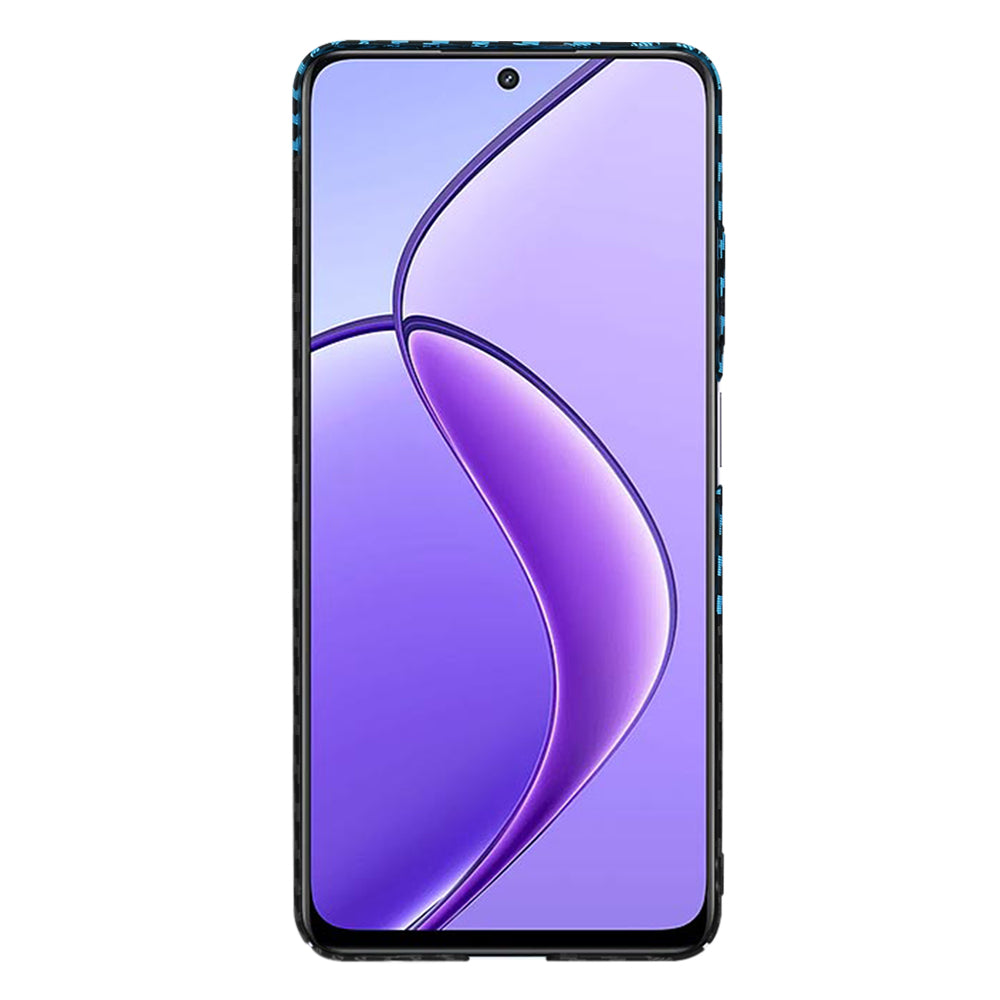 Husa pentru Realme 12x / 12, Techsuit, Carbonite FiberShell, Neagra Bleu