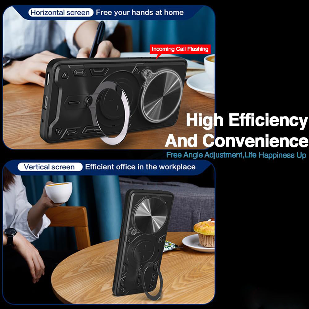Husa pentru Realme 14 Pro+, Techsuit, CamGuard Pro, Neagra