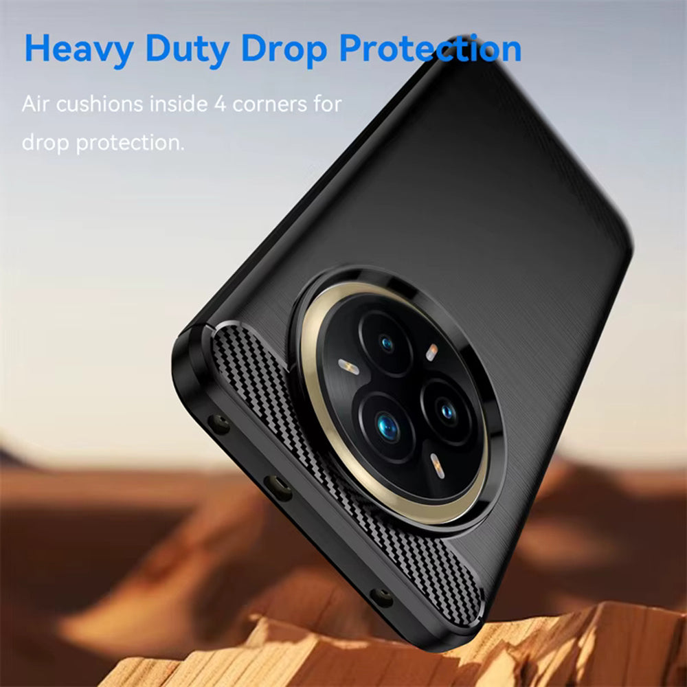 Husa pentru Realme 14 Pro+, Techsuit, Carbon, Neagra