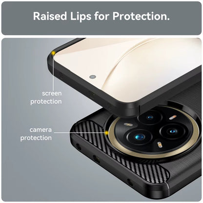 Husa pentru Realme 14 Pro+, Techsuit, Carbon, Neagra