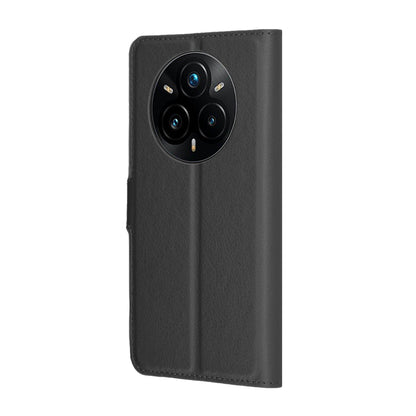 Husa pentru Realme 14 Pro+, Techsuit, Leather Folio, Neagra