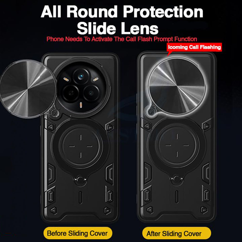 Husa pentru Realme 14 Pro, Techsuit, CamGuard Pro, Neagra
