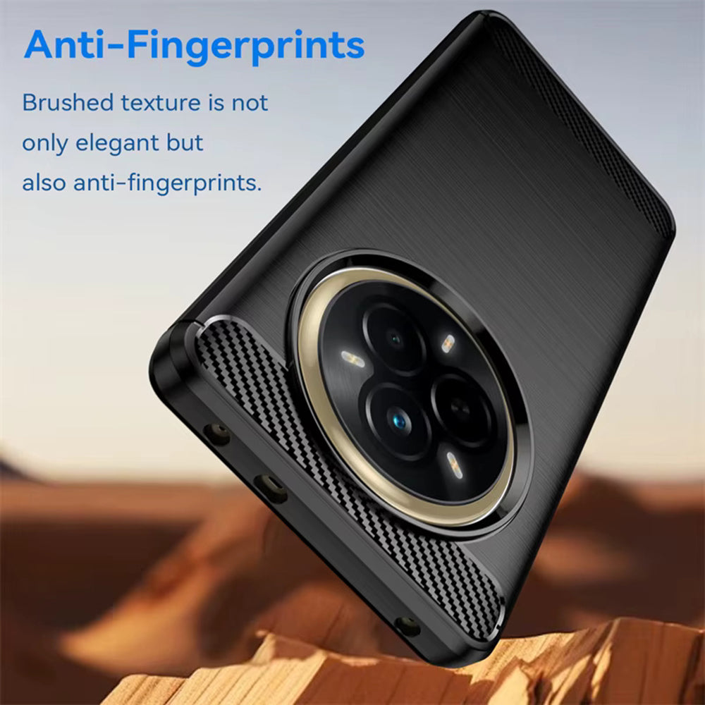 Husa pentru Realme 14 Pro, Techsuit, Carbon, Neagra