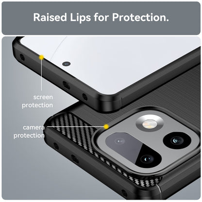 Husa pentru Realme 16 Pro+, Techsuit, Carbon, Neagra