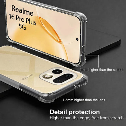 Husa pentru Realme 16 Pro+, Techsuit, Shockproof Clear, Transparenta