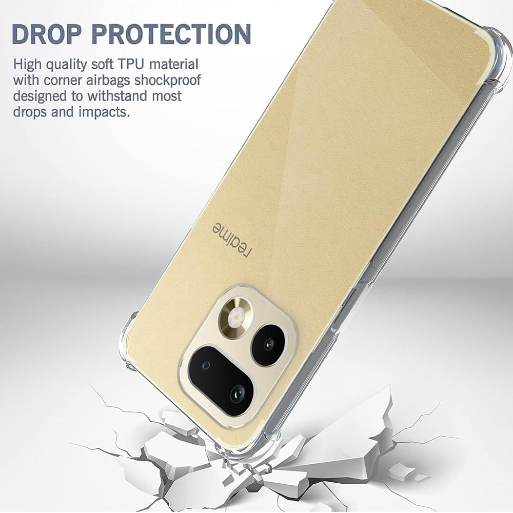 Husa pentru Realme 16 Pro+, Techsuit, Shockproof Clear, Transparenta