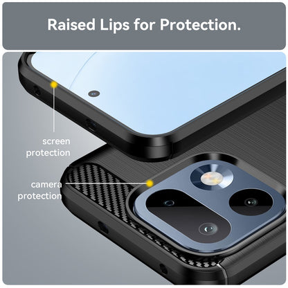 Husa pentru Realme 16 Pro, Techsuit, Carbon, Neagra
