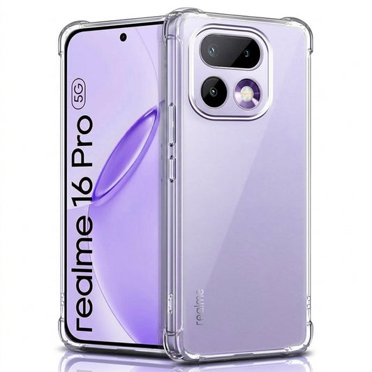 Husa pentru Realme 16 Pro, Techsuit, Shockproof Clear, Transparenta