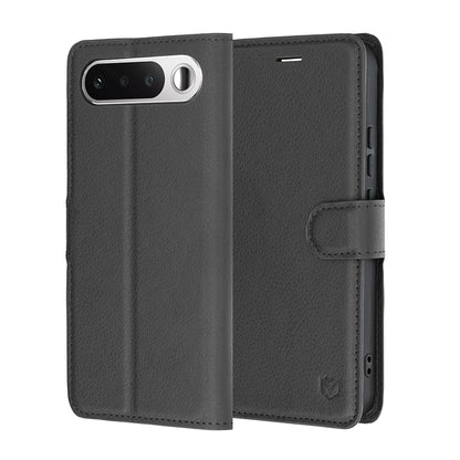Husa pentru Realme 16, Techsuit, Leather Folio, Neagra