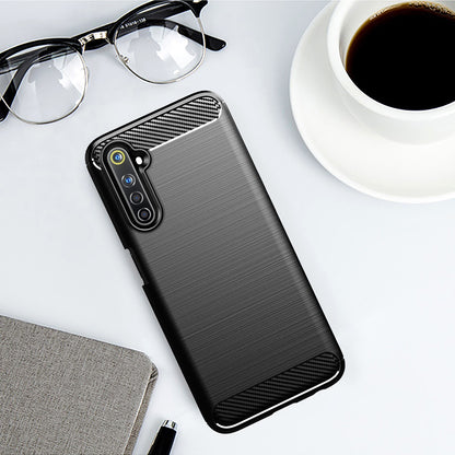 Husa pentru Realme 6 Pro, Techsuit, Carbon, Neagra