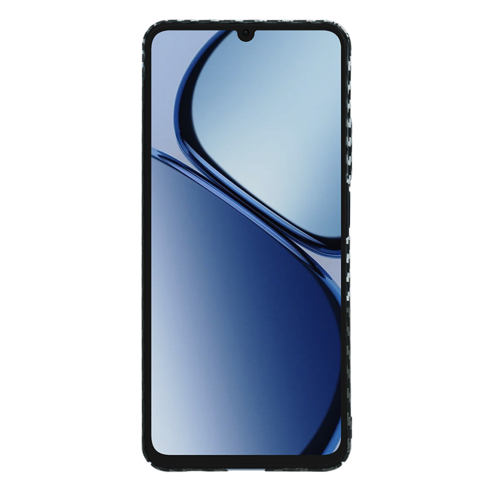 Husa pentru Realme C63 / C61, Techsuit, Carbonite FiberShell, Neagra Gri