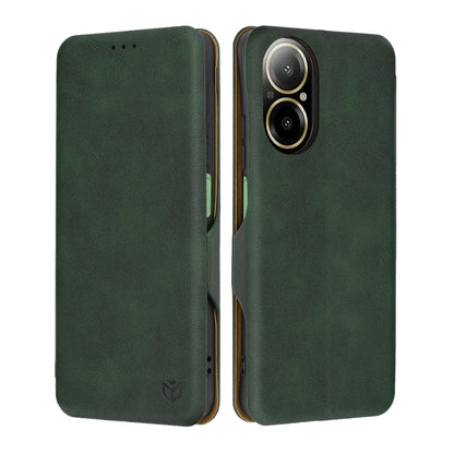 Husa pentru Realme C67 4G, Techsuit, Safe Wallet Plus, Verde