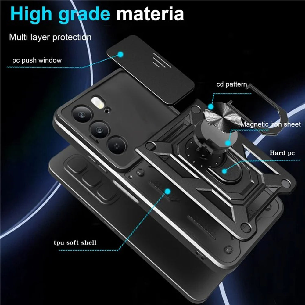 Husa pentru Realme C75 5G / 14x, Techsuit, CamShield, Neagra