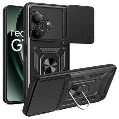 Husa pentru Realme GT 6T / GT 6, Techsuit, CamShield, Neagra