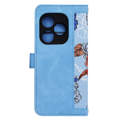Husa pentru Realme GT 6T / GT 6, Techsuit, FlipCraft, Bleu