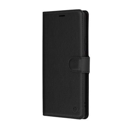Husa pentru Realme GT 6T / GT 6, Techsuit, Leather Folio, Neagra