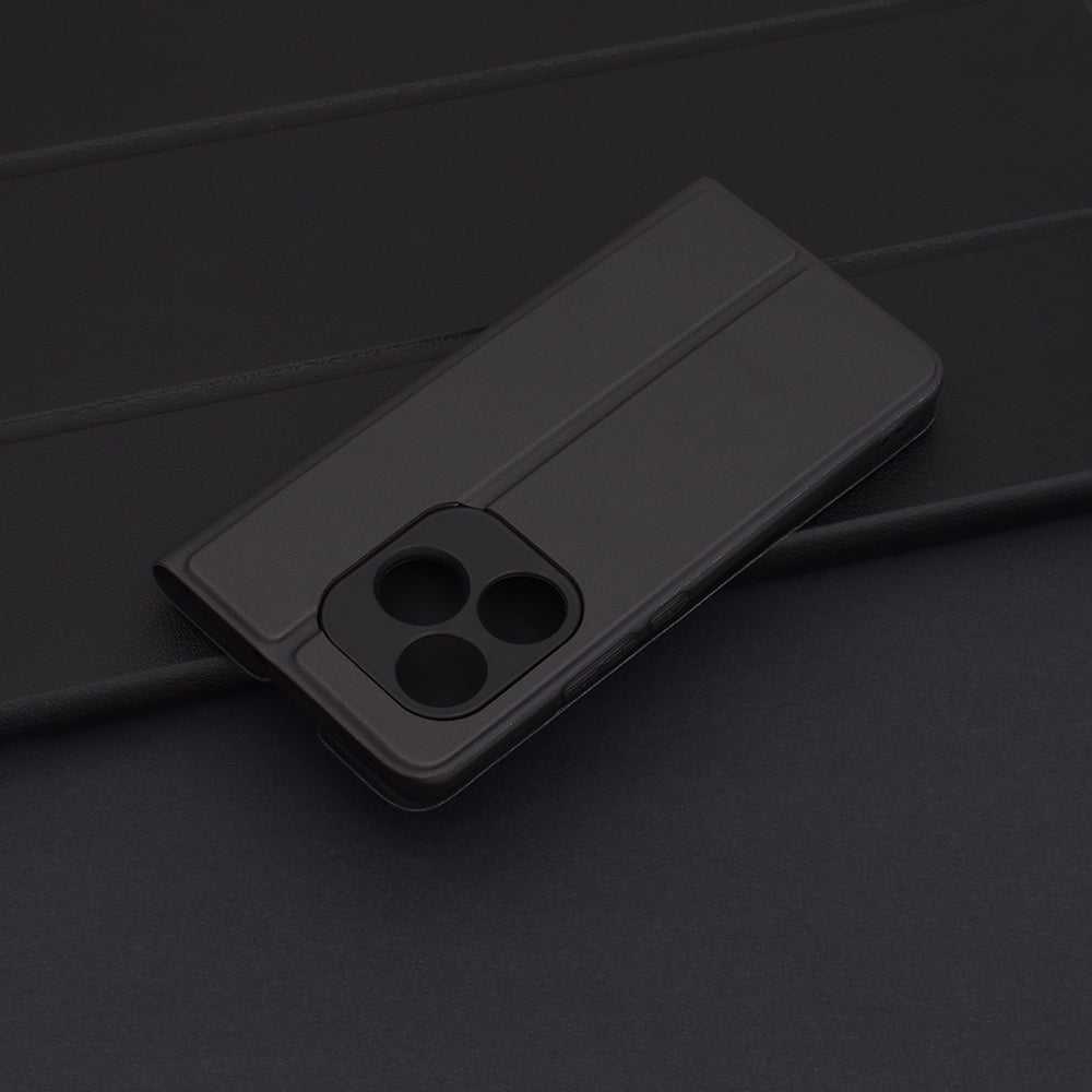 Husa pentru Realme GT 6T / GT 6, Techsuit, Magskin Book, Neagra