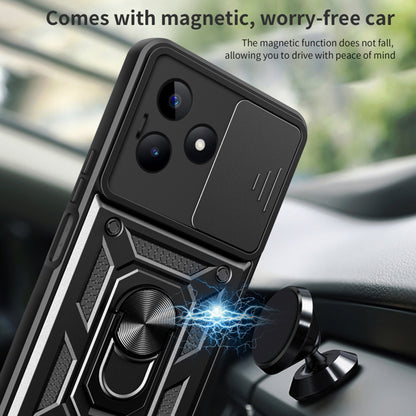 Husa pentru Realme Note 50 / C51, Techsuit, CamShield, Neagra