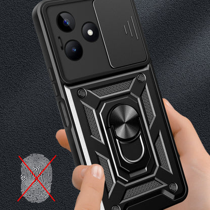 Husa pentru Realme Note 50 / C51, Techsuit, CamShield, Neagra