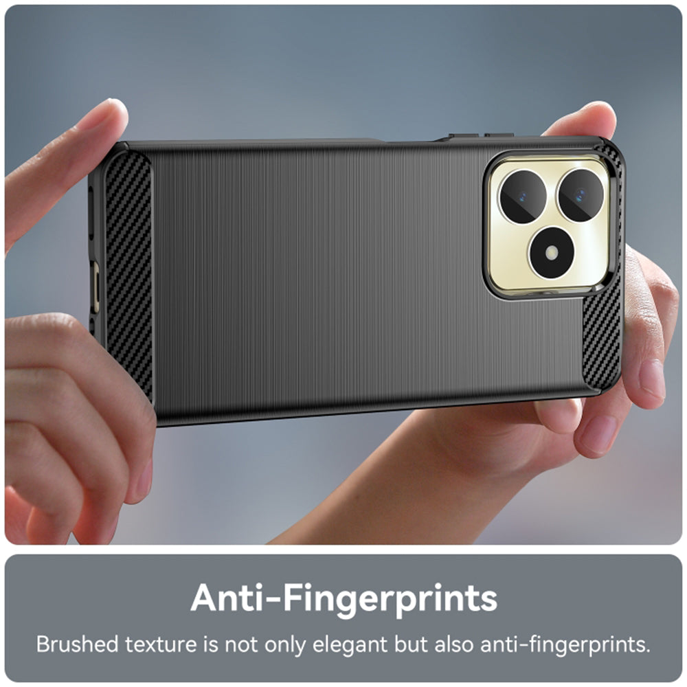 Husa pentru Realme Note 50 / C51, Techsuit, Carbon, Neagra
