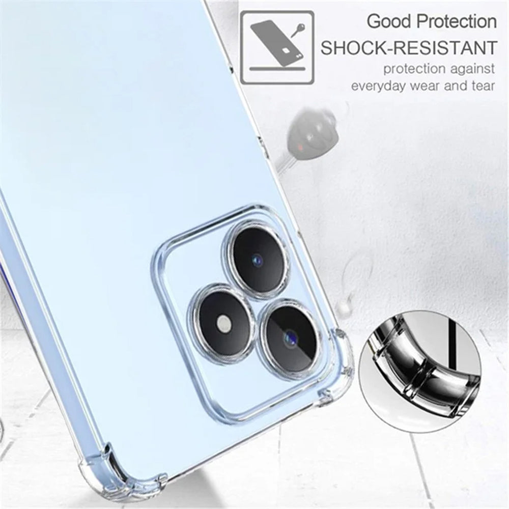 Husa pentru Realme Note 50 / C51, Techsuit, Shockproof Clear, Transparenta