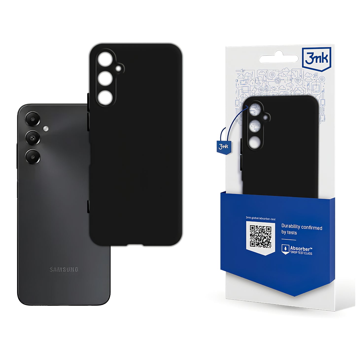 Husa pentru Samsung Galaxy A05s A057, 3MK, Neagra Mata