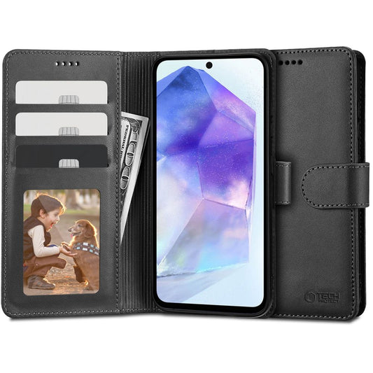 Etui do Samsung Galaxy A55 5G A556, Tech-Protect, Wallet, czarne 