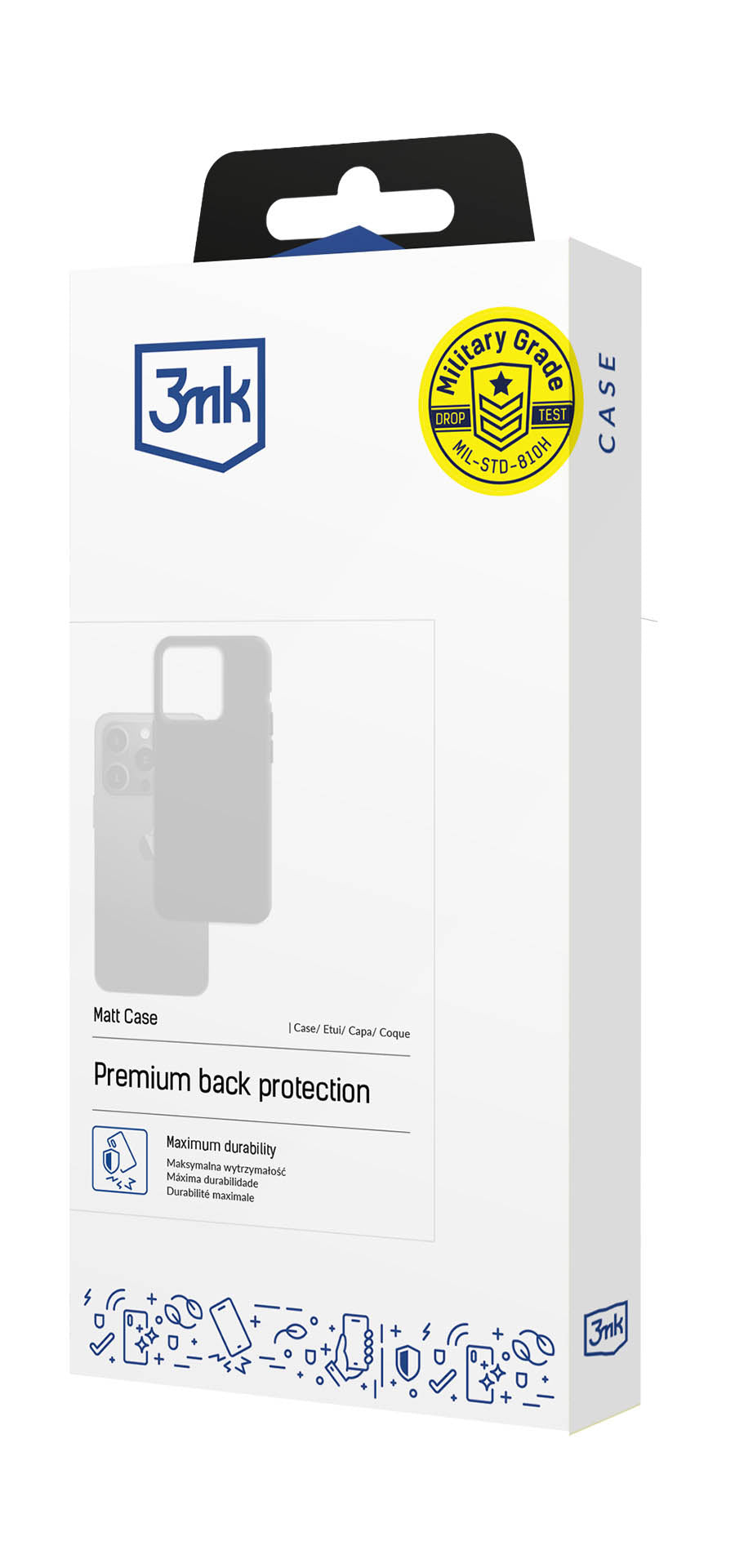 Husa pentru Samsung Galaxy A16 5G A166 / A16 4G A165, 3MK, Neagra Mata