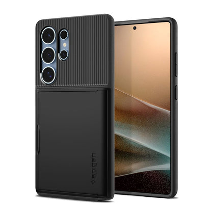 Husa pentru Samsung Galaxy S25 Ultra S938, Spigen, Slim Armor CS, Neagra ACS08967