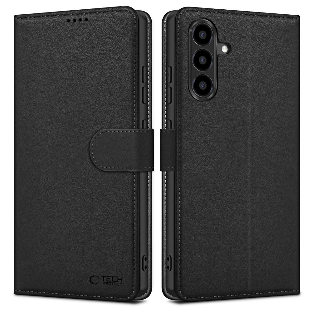 Husa pentru Samsung Galaxy A37 5G / A56 A566 / A36 A366, Tech-Protect, Wallet, Neagra