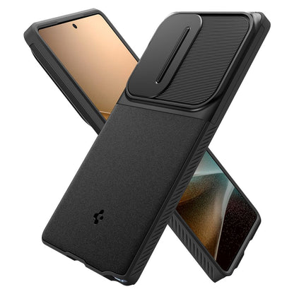 Husa pentru Samsung Galaxy S25 Ultra S938, Spigen, OPTIK ARMOR, Neagra ACS08969