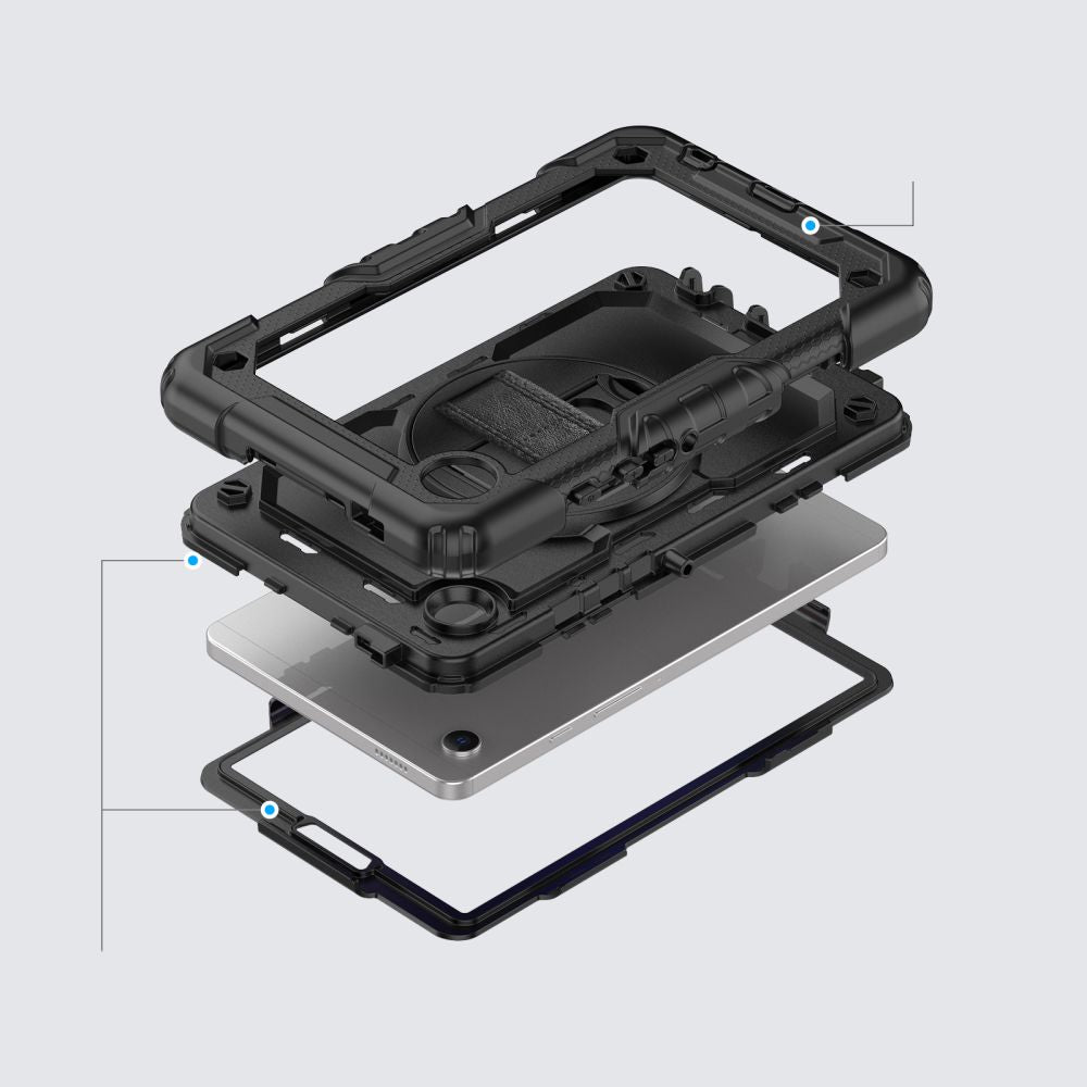 Husa pentru Samsung Galaxy Tab A11+ / Tab A9+, Tech-Protect, Solid360, Neagra
