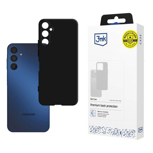 Husa pentru Samsung Galaxy A15 5G A156 / A15 A155, 3MK, Neagra Mata