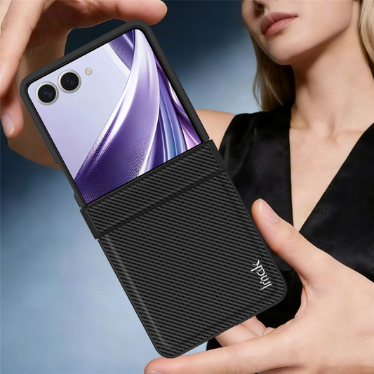 Husa pentru Samsung Galaxy Z Flip8 F776, Imak, Carbon, Neagra