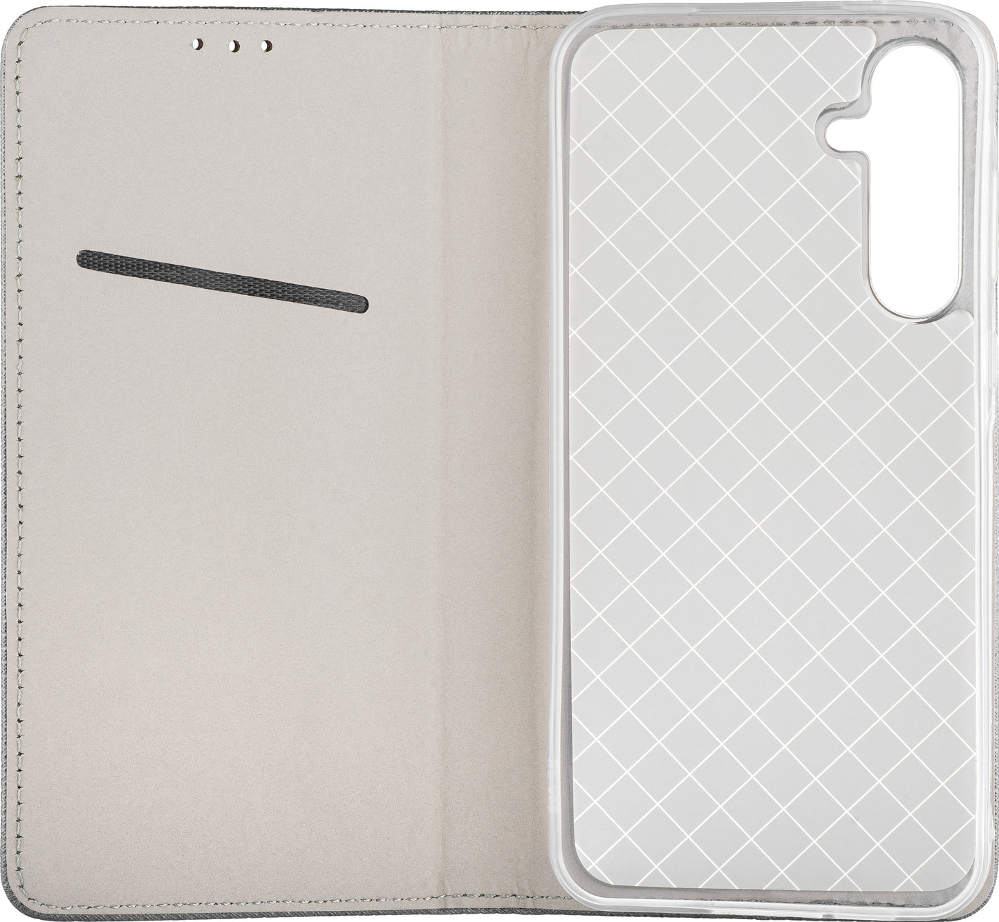 Husa pentru Samsung Galaxy J3 (2017) J330, OEM, Smart Magnet, Gri