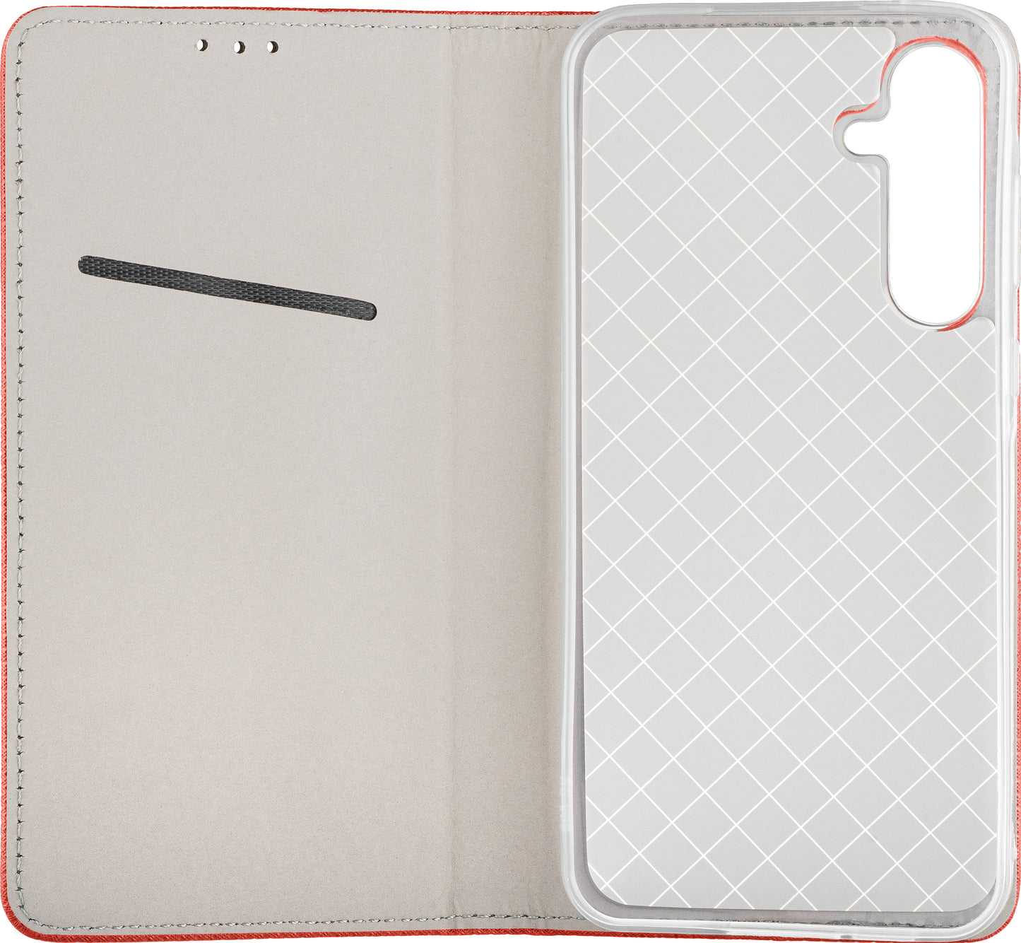 Husa pentru Samsung Galaxy A17 4G / A17 5G, OEM, Smart Magnet, Rosie