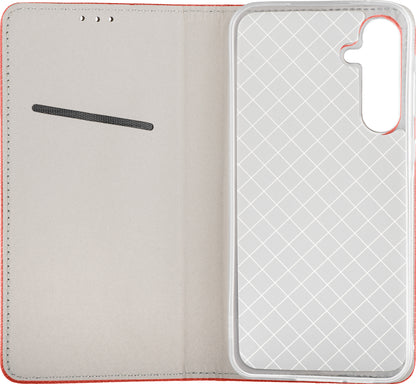 Husa pentru Samsung Galaxy A17 4G / A17 5G, OEM, Smart Magnet, Rosie