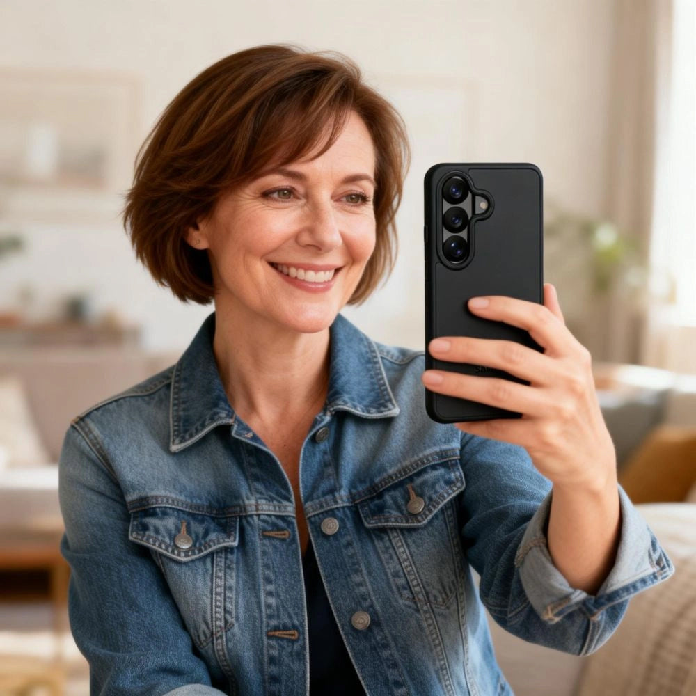 Husa pentru Samsung Galaxy A57 5G, Tech-Protect, Magmat, Neagra Mata
