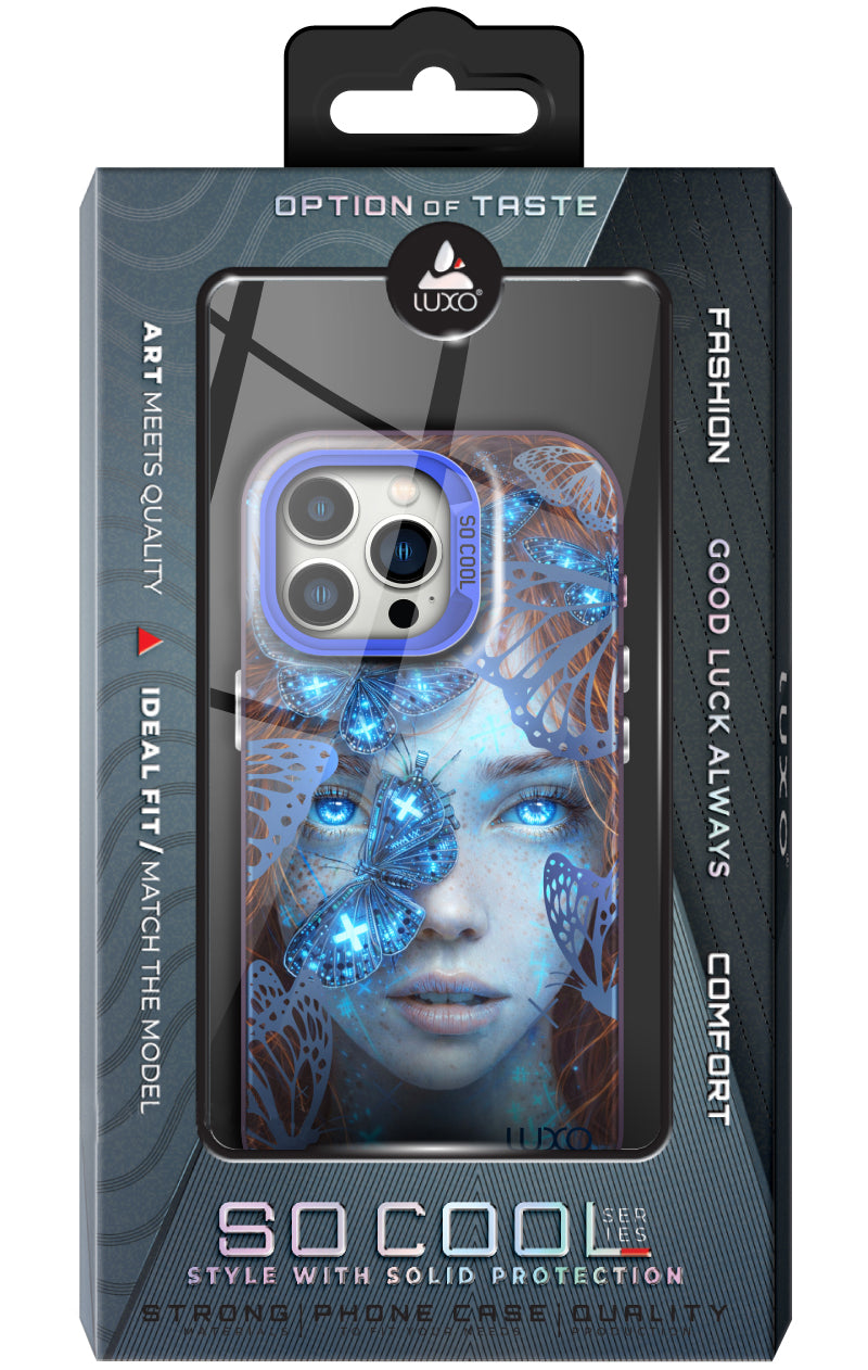 Husa pentru Samsung Galaxy A13 A137 / A04s A047 / A13 A135 / A13 5G A136, LUXO So CooL, ArcadiA Butterfly Girl, Multicolor