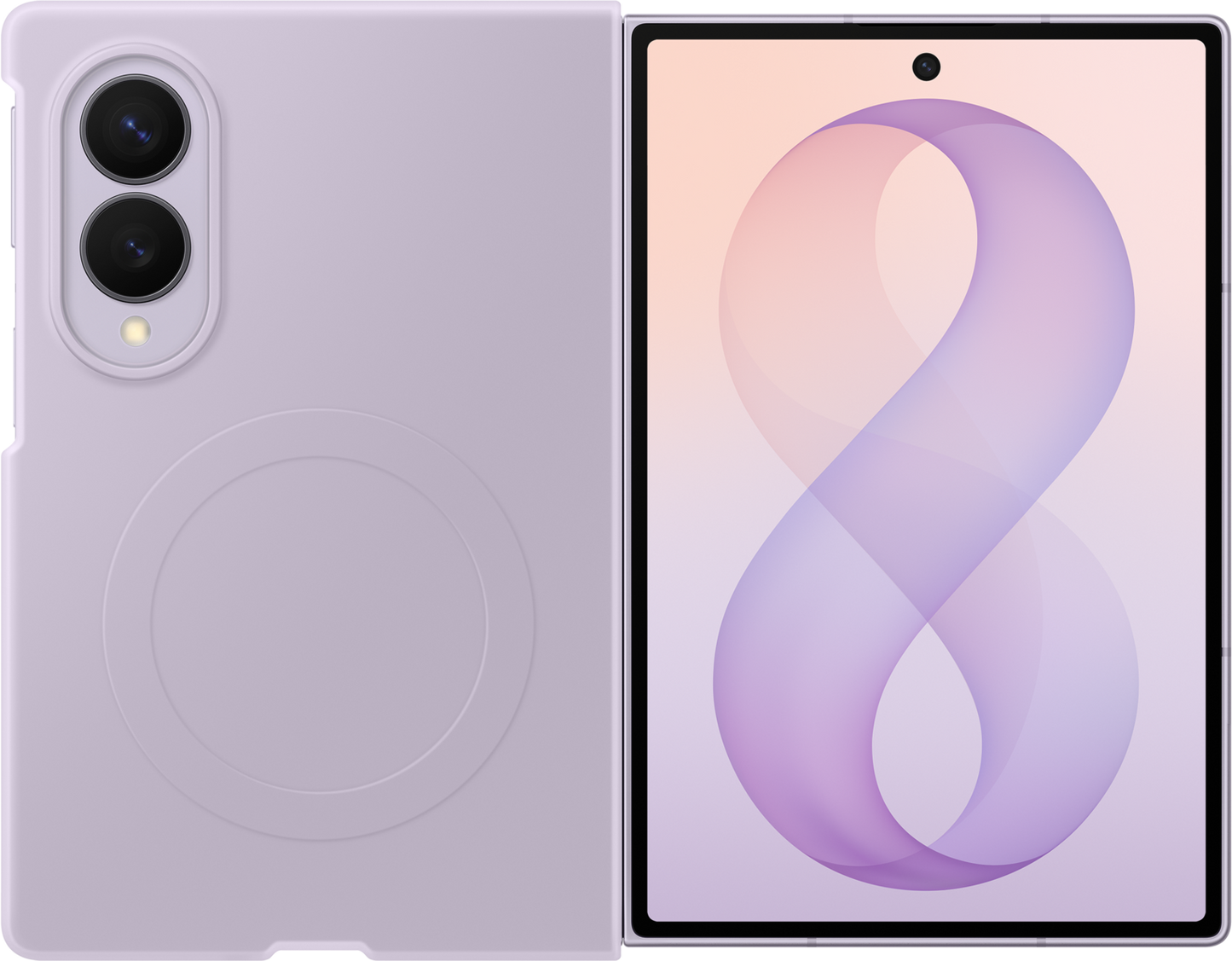 Husa pentru Samsung Galaxy Z Fold8 F971, Silicone Magnet Case, Violet EF-EF971CVEGWW