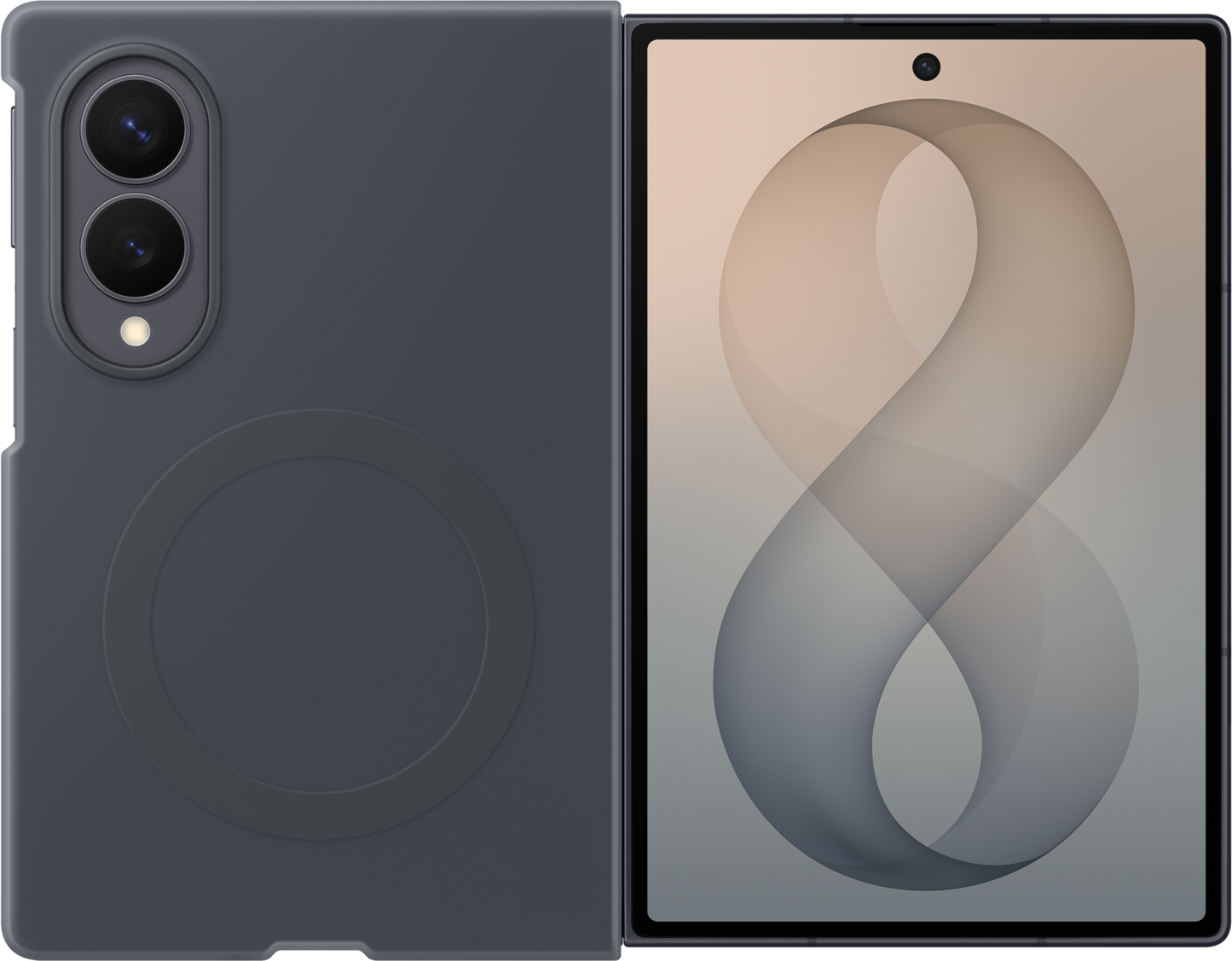 Husa pentru Samsung Galaxy Z Fold8 F971, Silicone Magnet Case, Neagra EF-EF971CBEGWW
