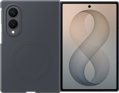 Husa pentru Samsung Galaxy Z Fold8 F971, Silicone Magnet Case, Neagra EF-EF971CBEGWW