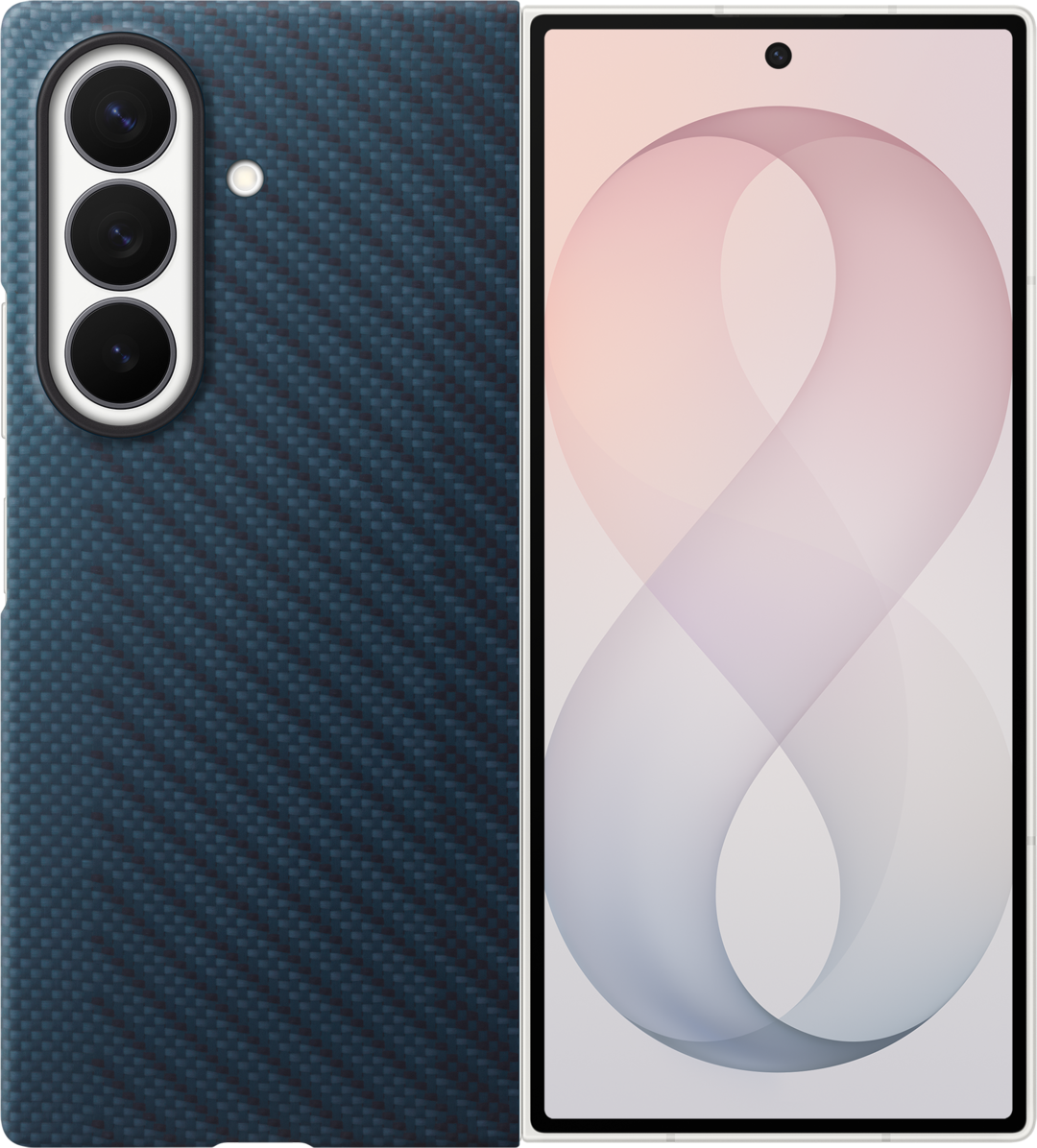 Husa pentru Samsung Galaxy Z Fold8 Ultra F976, Carbon Magnet Case, Bleumarin EF-KF976SNEGWW