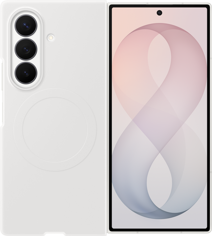 Husa pentru Samsung Galaxy Z Fold8 Ultra F976, Silicone Magnet Case, Alba EF-EF976CWEGWW