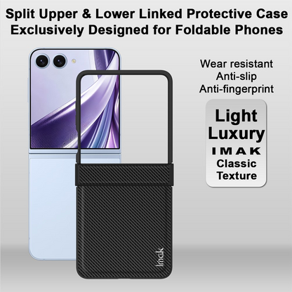 Husa pentru Samsung Galaxy Z Flip8 F776, Imak, Carbon, Neagra