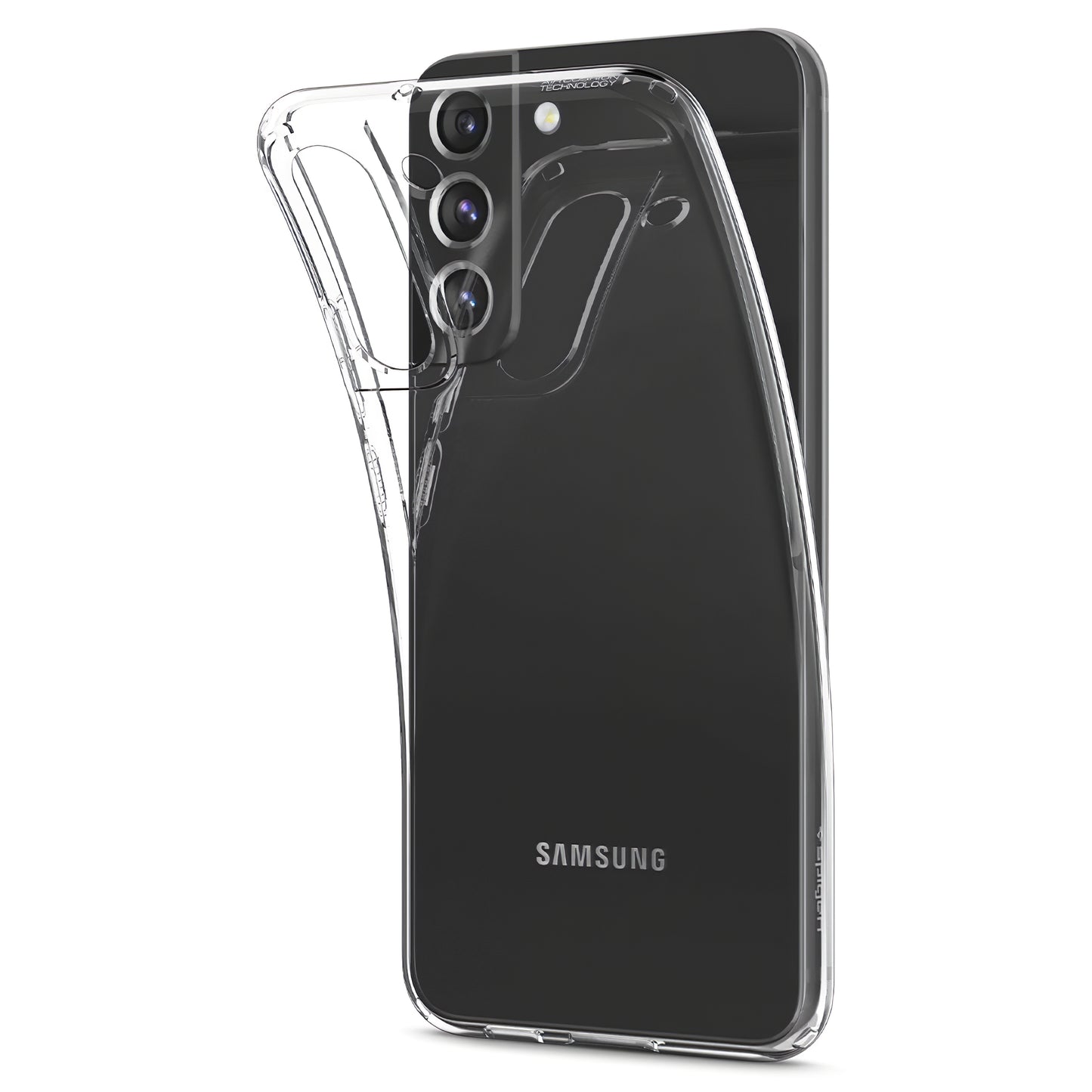 Husa pentru Samsung Galaxy S22 5G S901, Spigen, Liquid Crystal, Transparenta