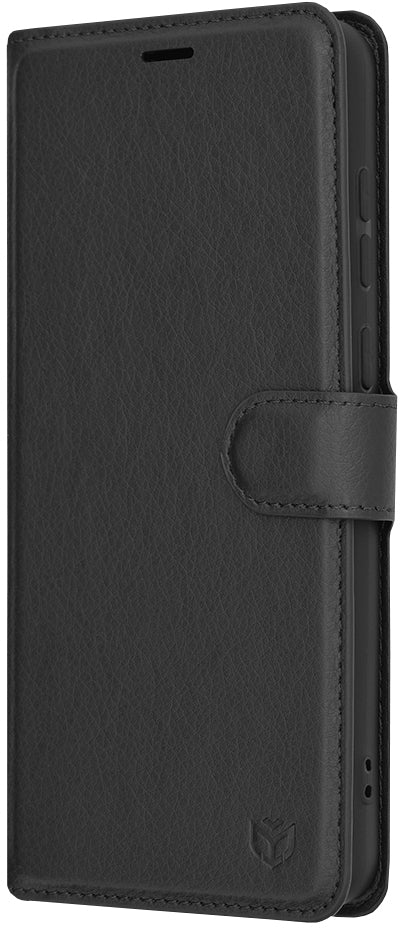 Husa pentru Samsung Galaxy A05 A055, Techsuit, Leather Folio, Neagra
