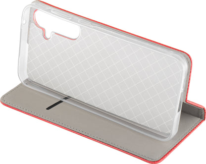 Husa pentru Samsung Galaxy A37 5G, OEM, Smart Magnet, Rosie